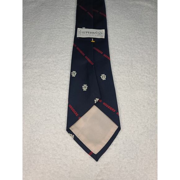 Vintage Superba University of Indiana Hoosiers blue white logo tie - Picture 3 of 5